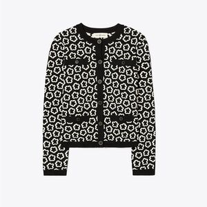 Tory Burch
Kendra Floral Jacquard Button-Down Cardigan